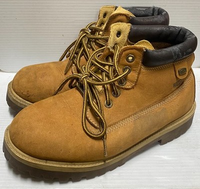 Sketchers Sergeants Verdict Boot Brown Suede 6 in Memory Foam Waterproof 9.5