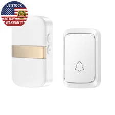 Wireless Smart Doorbell Home Welcome Door Bell 300M/984 FT Remote 60 Songs No So