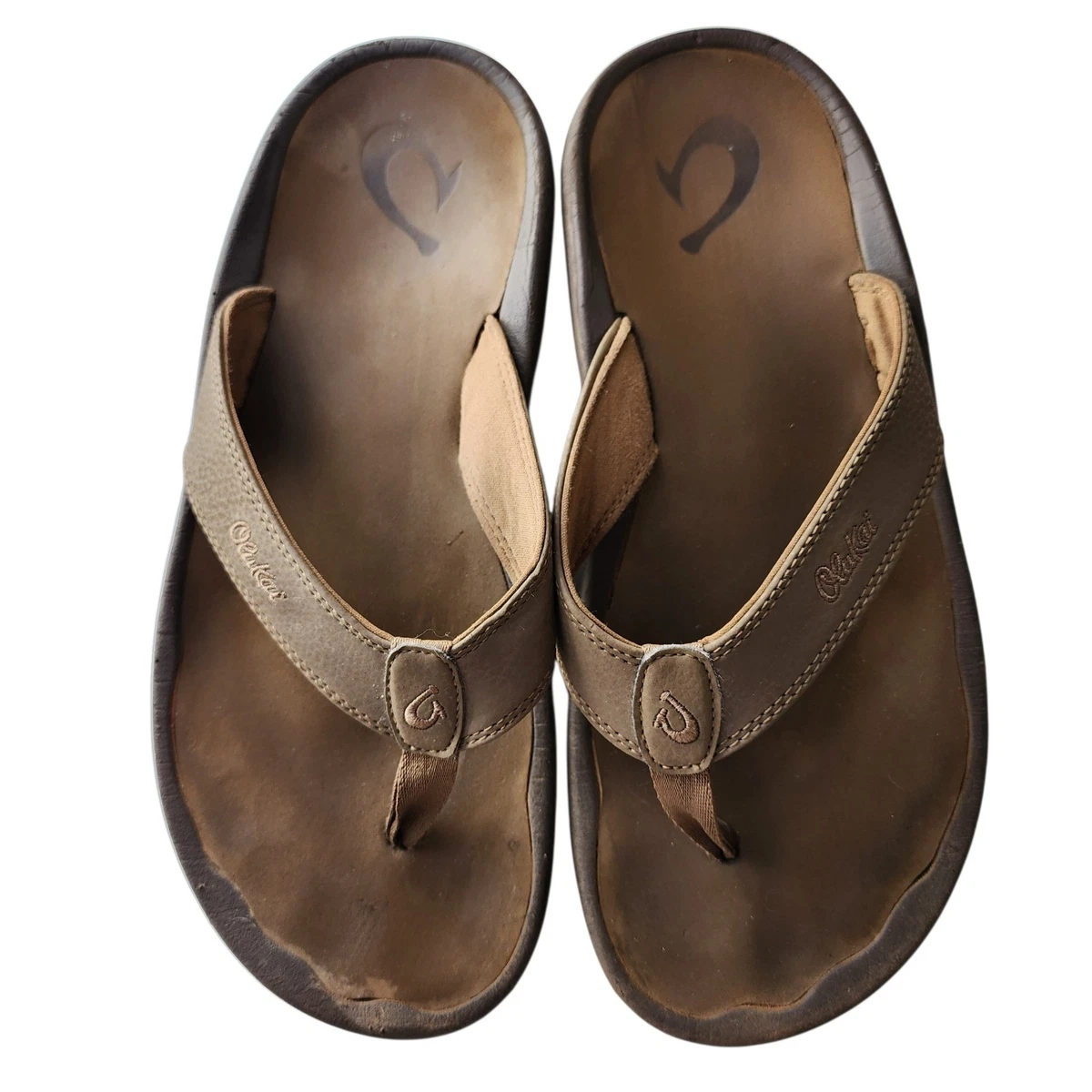 NEW OluKai Mohalu Fisherman Leather Sandals Mens 8 Ginger Brown OluKai M Sandals for Men for sale | eBay main image 2