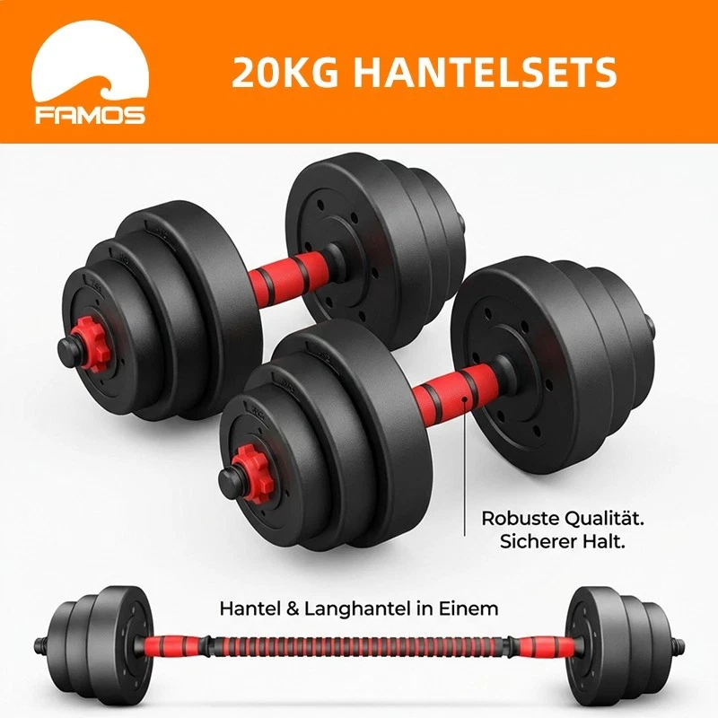 Dumbbell Barbell 20kg Multifunctional Dumbbell Set
Opens in a new window or tab