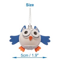 Baker Ross Schneeeule Bastelset Holz 6Er Pack Weihnachtsbaumschmuck Kinder