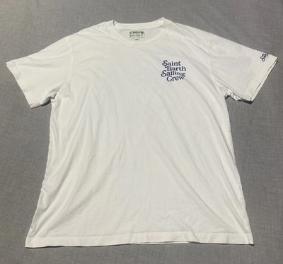 MC2 Saint Barth Sailing Crew  T-Shirt Mens XL White Watch Graphic Sailboat