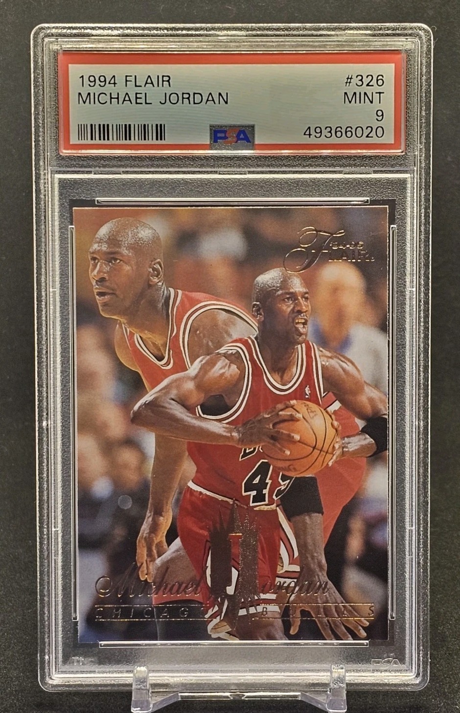 1994 Flair #326 Michael Jordan PSA 9 Bulls UNC