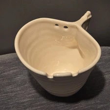 Elan Pottery Signed BeeHive Ram Udon Ramen Noodle Bowl, White (No Chopsticks)