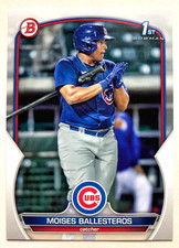 MOISES BALLESTEROS ROOKIE • 2023 Bowman 1st #BP-11 • SHARP CHICAGO CUBS RC!!!