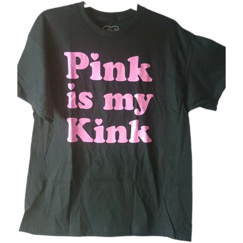 Pink Is My Kink Funny Men's T-Shirt. Tee Black.   (26)