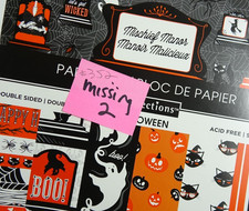 Recollections Halloween Mischief Manor 8x8 Paper Pad - 22 Sheets