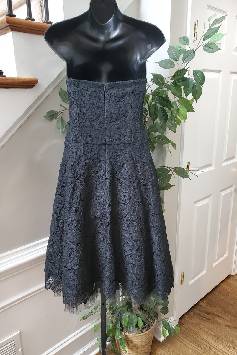 black long sleeve dress formal Nicole Miller main image 1