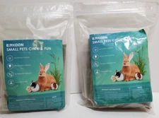 2 x ERKOON 25Pcs each, 100% Natural Timothy Hay Chew Biscuit&Treats Stick FREE S