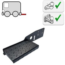 Anhängerkupplung Trittbrett hinten 90mm / 83x56 für Jeep Cherokee 88-01