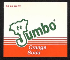 Jumbo Orange Soda Plastic for Retail Peg Board / Shelf Sign ? Elephant