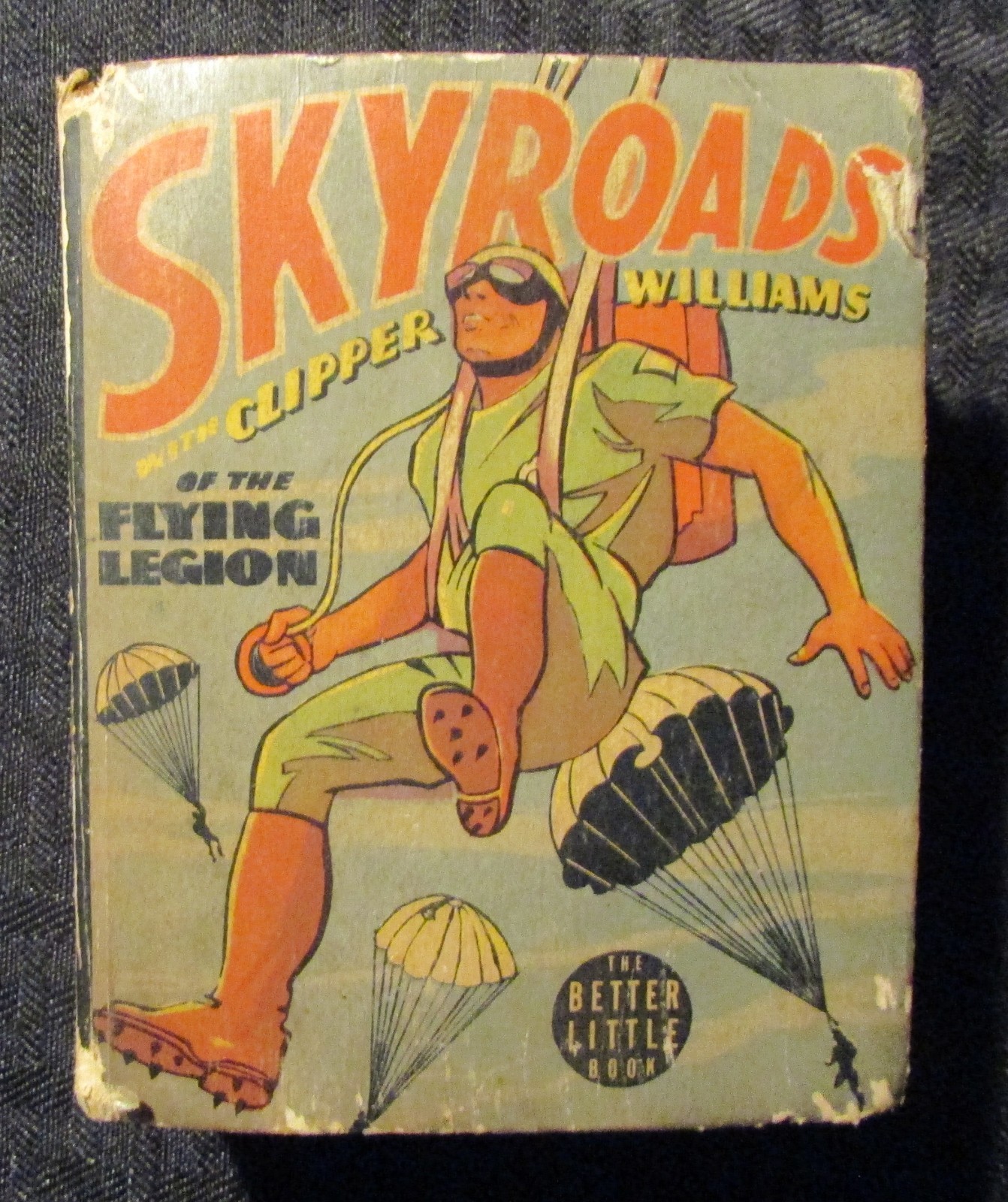 1938 SKYROADS Clipper Williams #1439 Whitman Big Better Little Book GD+ 2.5