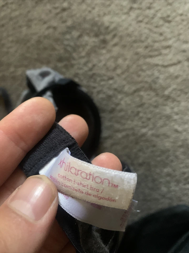 32B Xhilaration Cotton Underwire T-Shirt Bra Gray - Image 3 of 4