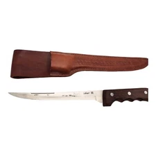 Vintage Fillet Knife Fisher II Leather Sheath Made In Seki Japan Leather Sheath 