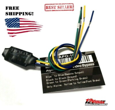 1 Car Stereo Video In Motion Brake Bypass Compatible With NEX - Pioneer Alpine 