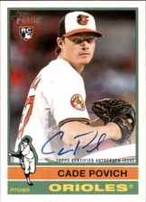 2025 Topps Heritage  Cade Povich Real One Autographs #ROA-CP (AU, RC)