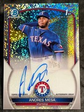 2023 Bowman 1st SPECKLE PROSPECT ROOKIE AUTO Andres Mesa 102/299