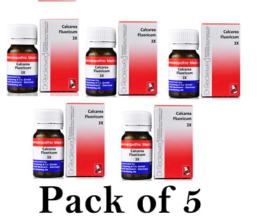 5X Dr Reckeweg Calcarea Fluoricum 3X Biochemic Tablets 20g Each