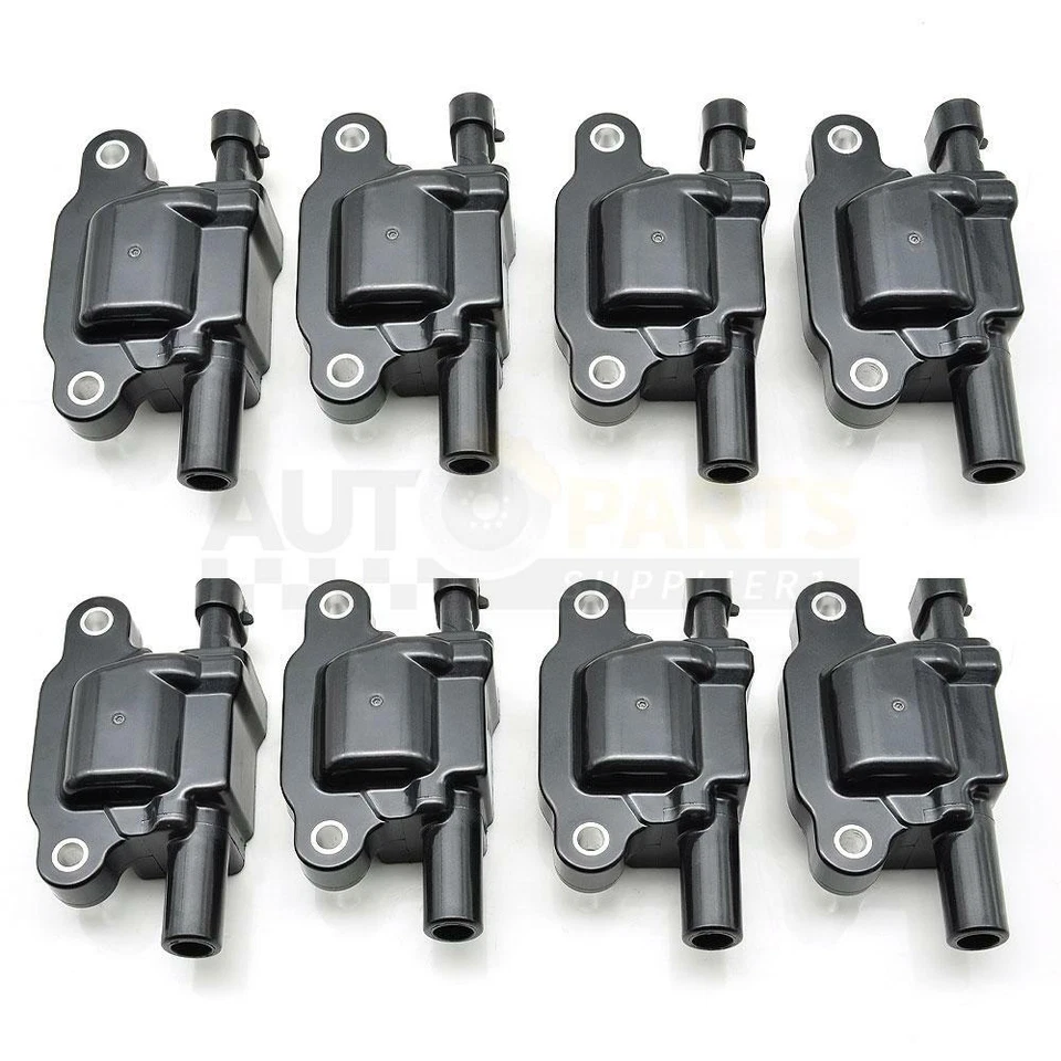8pcs Square Ignition Coil & Spark Plug &Wires For Chevy Silverado 1500 Tahoe GMC - Image 3 of 4