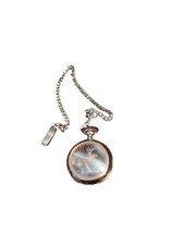 Westminster White Tail Deer Pocket Watch With Chain, Quartz 48 mm