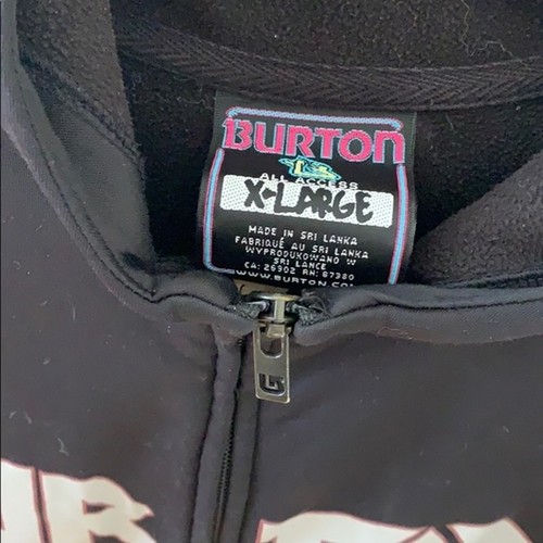 burton • kids full zip fleece track jacket snowboarding ski - Picture 8 of 8