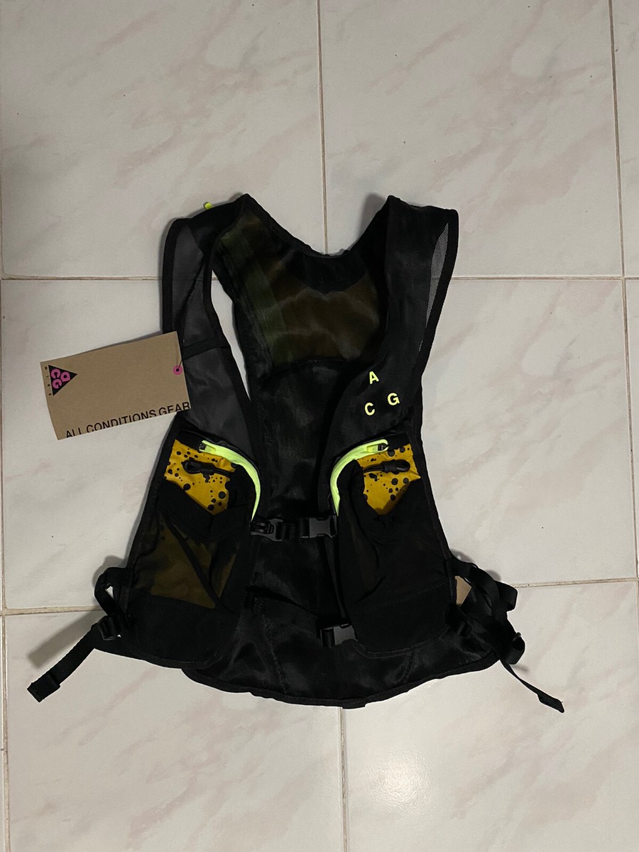 トップス NIKE acg vintage vest military fishing nike men acg vest black summit white string antique silver