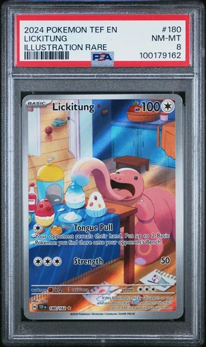 TEF EN-TEMPORAL FORCES ILLUSTRATION RARE #180 LICKITUNG PSA 8
