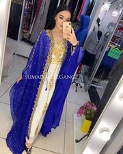 SALE New Moroccan Dubai Kaftans Farasha Abaya Dress Very Fancy Long Gown SE 6502