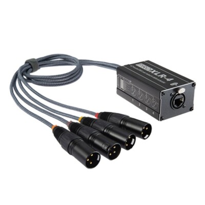 4 Channel 3Pin Cat5 Multi Networking Snake Receiver for Live,Home
