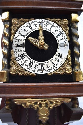 RARE WORKING Vtg Dutch ZAANSE ZAANDAM 1-Day Hanging Wall Clock