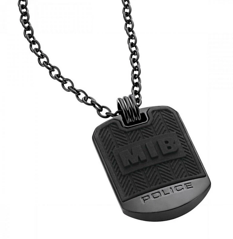 POLICE MIB Onset Herrenkette Ankerkette Edelstahl UVP* 79,00€ Sonderpreis Neu S1