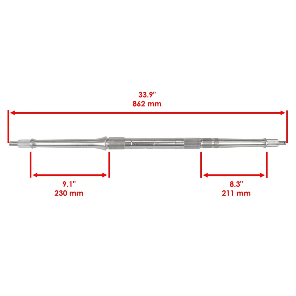 Вал задней оси с гайками ступицы колеса для Yamaha Raptor 660R YFM660R 2001-2005 - Изображение 2 из 4