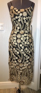 bebe gold sequin dress