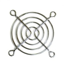 2pc 6cm Metal Fan Grill  Chrome Plated  Hole Pitch 50mm  Hole 4.5mm