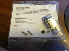 Integra Enclosures Latch Locking Kit, stainless steel SSLL-KIT (2 PACKS)