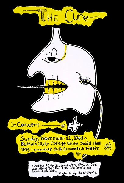 The Cure - Buffalo State College - 1984 - Poster | eBay