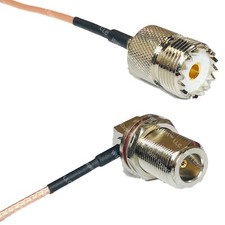 RG316 SO239 UHF Female to N Female Bulkhead Angle RF Cable Rapid-SHIP LOT