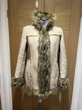 Y2k Jane Norman Faux Fur Afghan Coat