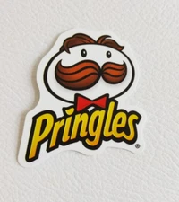 Pringles Potato Chips Waterproof Logo Decal Sticker 2"x1.75"
