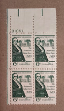 US 1380,  6 cent  Daniel Webster  Plate Block MNH OG 1969
