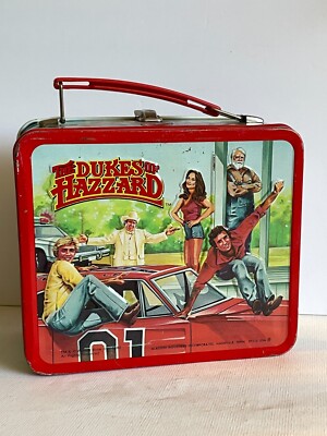 Vintage 1980 The Dukes of Hazzard Metal Lunch Box W/ Thermos