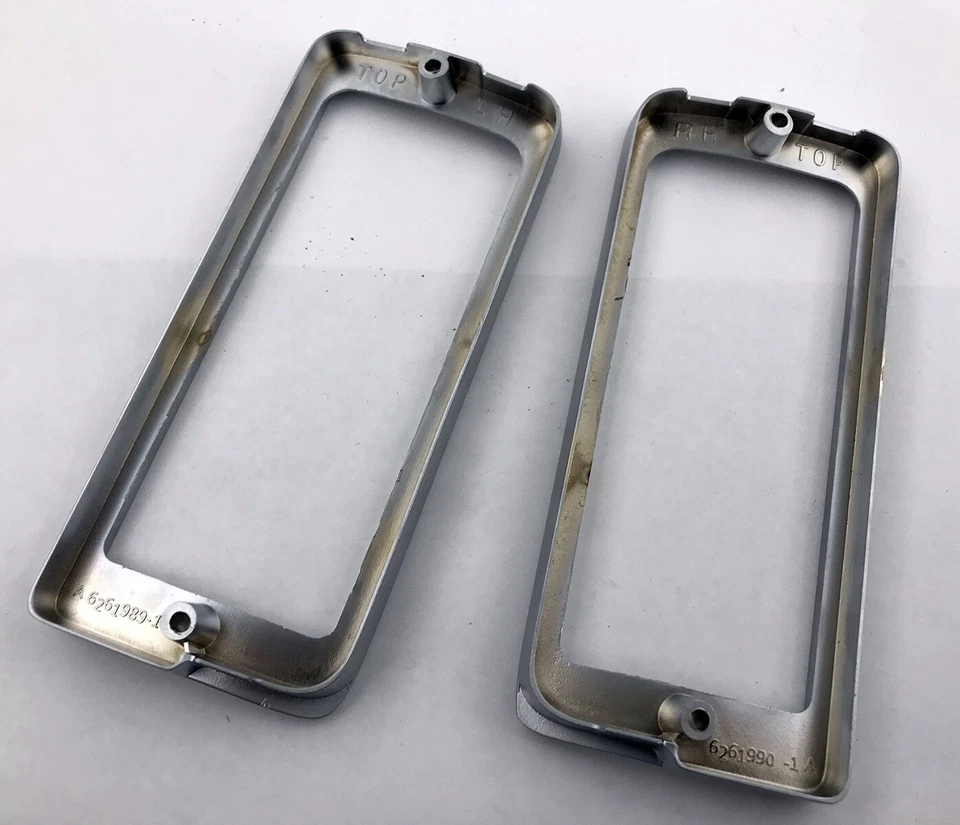 1972 MONTE CARLO ПАРА ПАРКА ЛАМПА СВЕТА ОБОДКИ НОВЫЙ МАТОВЫЙ ХРОМ 6261989/6261990 - Изображение 2 из 2