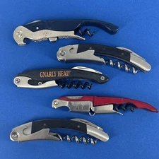 5 Pcs Pullparrot, Rabbit Assorted Waiter's Friend Corkscrew Wine Bottle Opener