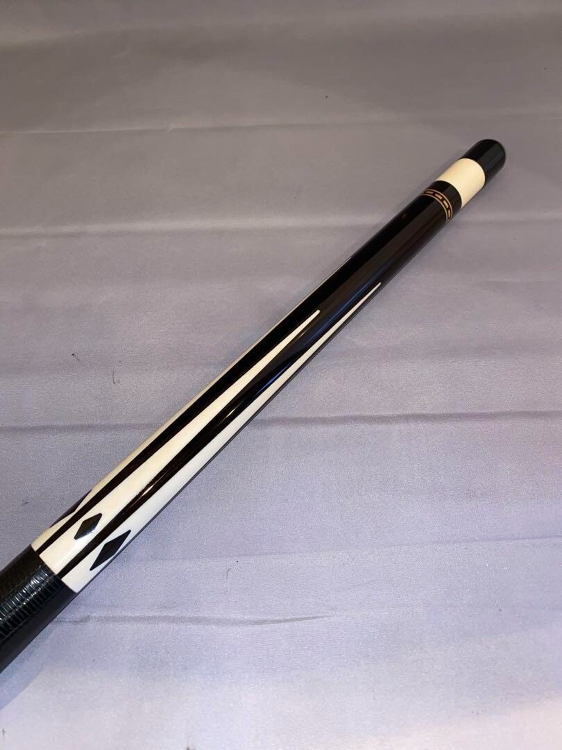 Huebler Cue Ebony and ivory Old cue Used | eBay