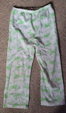Toddler Vintage Carter Pajama Bottoms Size 6 Green White Elastic Waist Cute