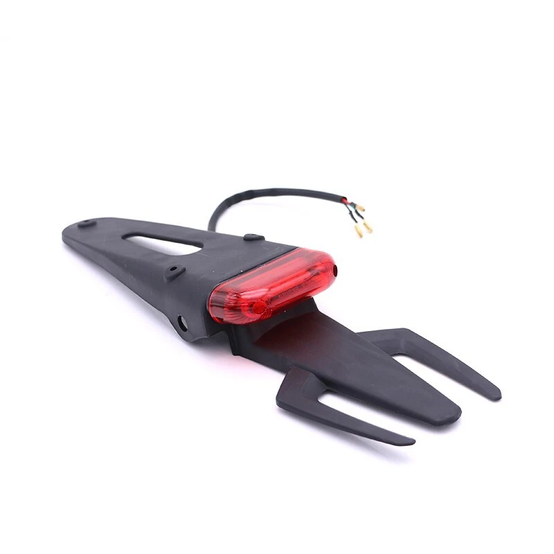 Luz trasera LED para guardabarros de enduro para moto 12V Foto 3 de 4