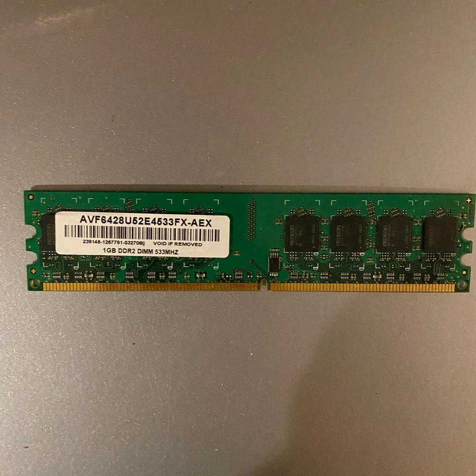 AVF6428U52E4533FX-AEX - 1GB DDR2 533MHz Desktop Memory (PC2-5300 240-PIN) - Image 2 of 3
