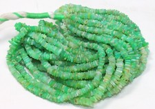 Natural Chrysoprase Heishi Square Beads 4-5mm Smooth Green Gemstone 16 Inch