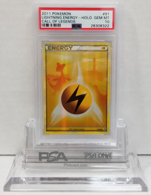 POKEMON CALL OF LEGENDS LIGHTNING ENERGY 91/95 HOLO PSA 10 GEM