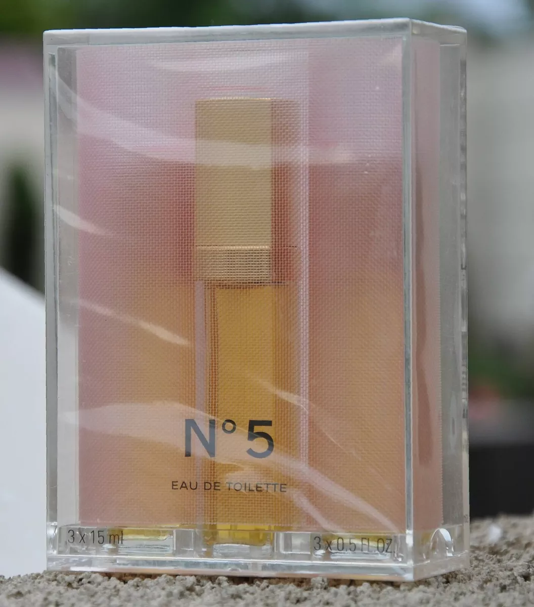 Chanel No 5 edt 3x15 (0.5oz) ml Rare (Travel edition) Batch 4702